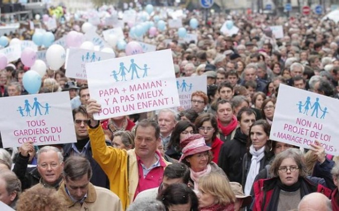 Протести против геј бракова у Француској