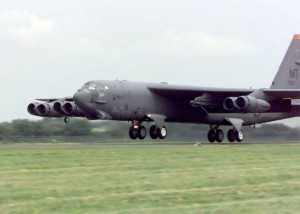 B-52 бомбардер масовно коришћен за бомбардовање трупа ВЈ на граничној линији.