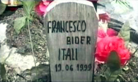 Гроб НАТО војника који је погинуо на Кошарама